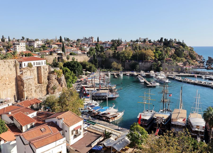 Antalya, Turkey — a travel moment · stay connected with a Antalya eSIM from My Holiday SIM