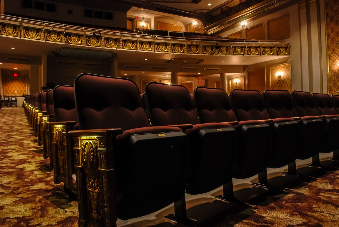 Elegant Vintage Theater Interior with Ornate Decor · Free Stock Photo