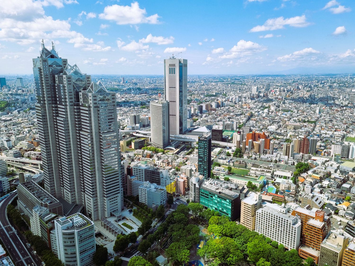 Tokyo metropolitan skyline