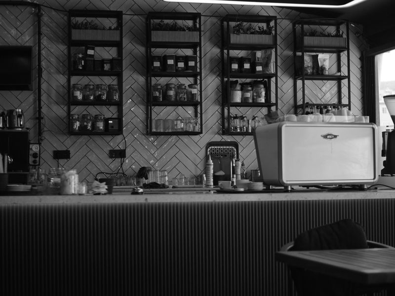 Warm interior of Bryanna's Bakery