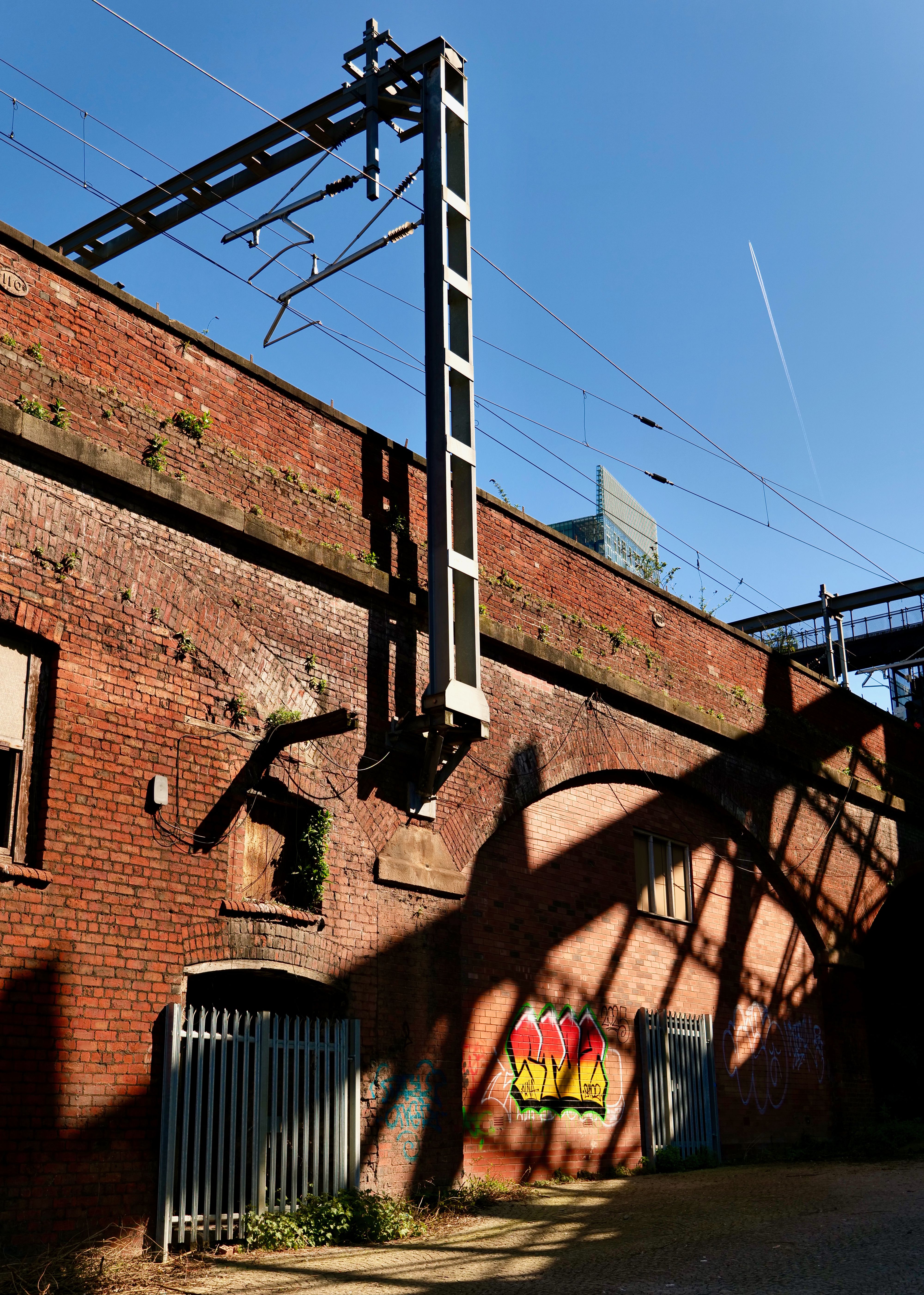 Urban Rooftop Graffiti on Repurposed Train Car · Free Stock Photo