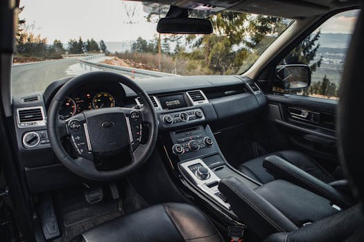 Experience luxury and adventure inside a Range Rover on a scenic mountain road near Sarajevo.