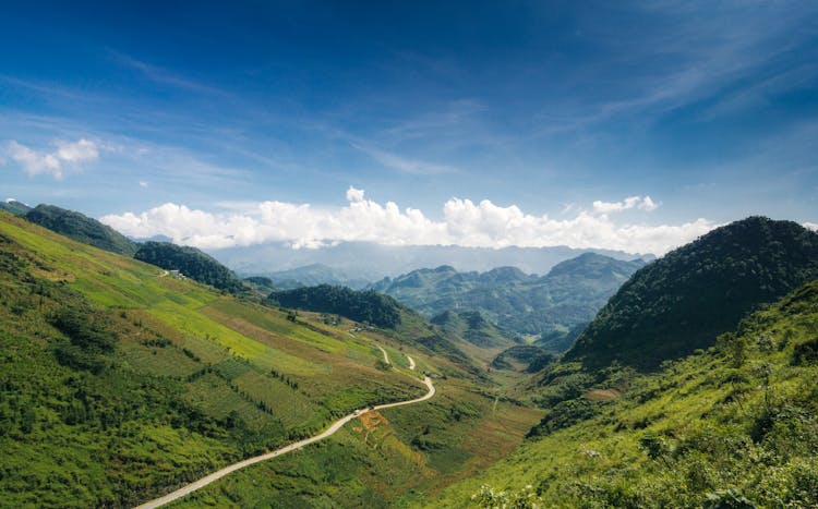 A Road Near The Hills