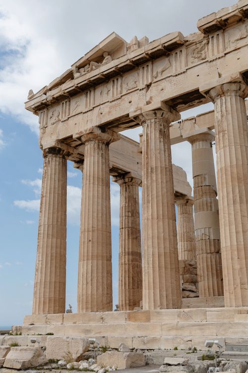 Free Capture of the historic Parthenon in Athens, showcasing ancient Greek architecture. Stock Photo