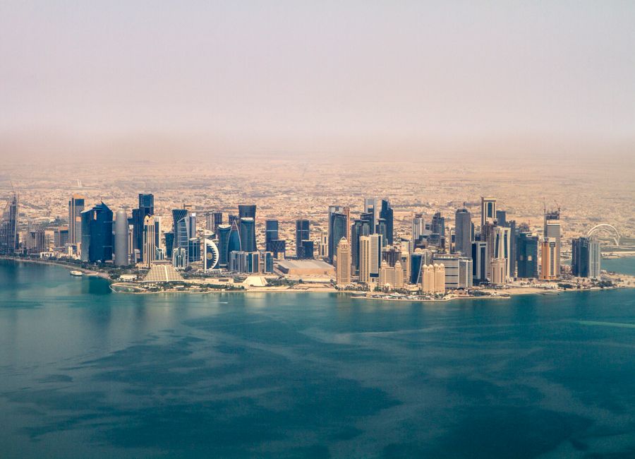 Doha, Qatar — a travel moment · stay connected with a Doha eSIM from My Holiday SIM