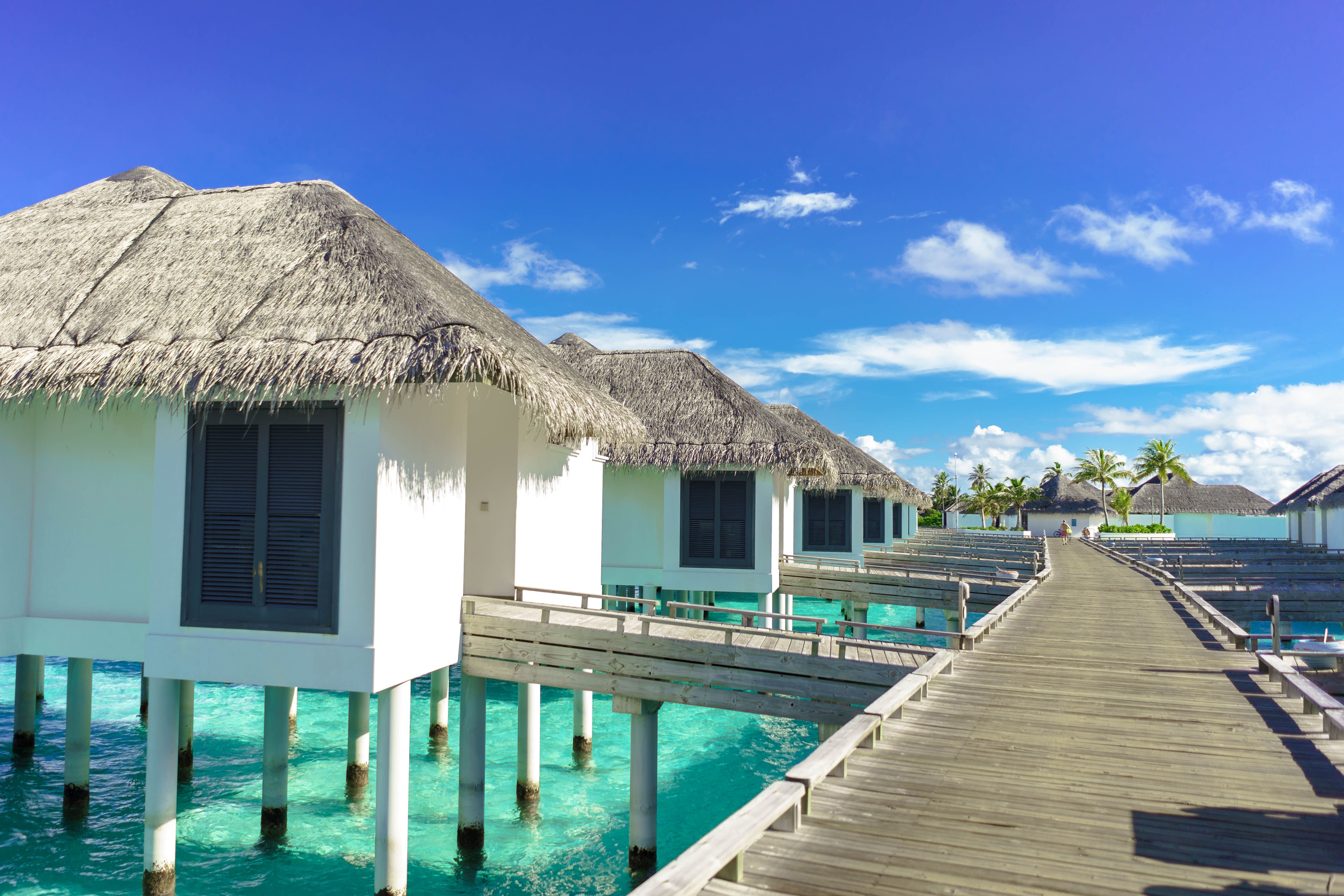 Picture of Luxury Overwater Villas in Tropical Paradise · Free Stock Photo