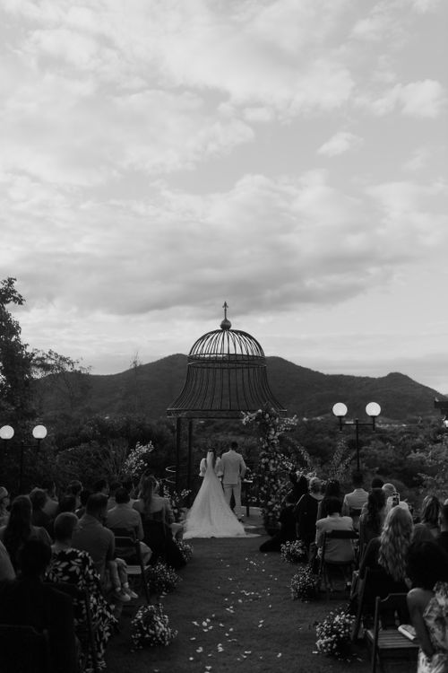Destination wedding ceremony gazebo