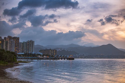 Photo of City Under Cloudy Sky