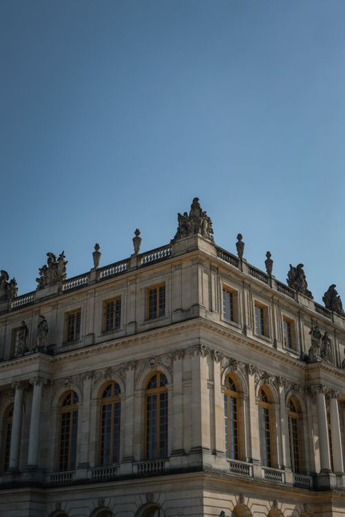 Free Stunning view of the Palace of Versailles showcasing classic French architecture. Stock Photo