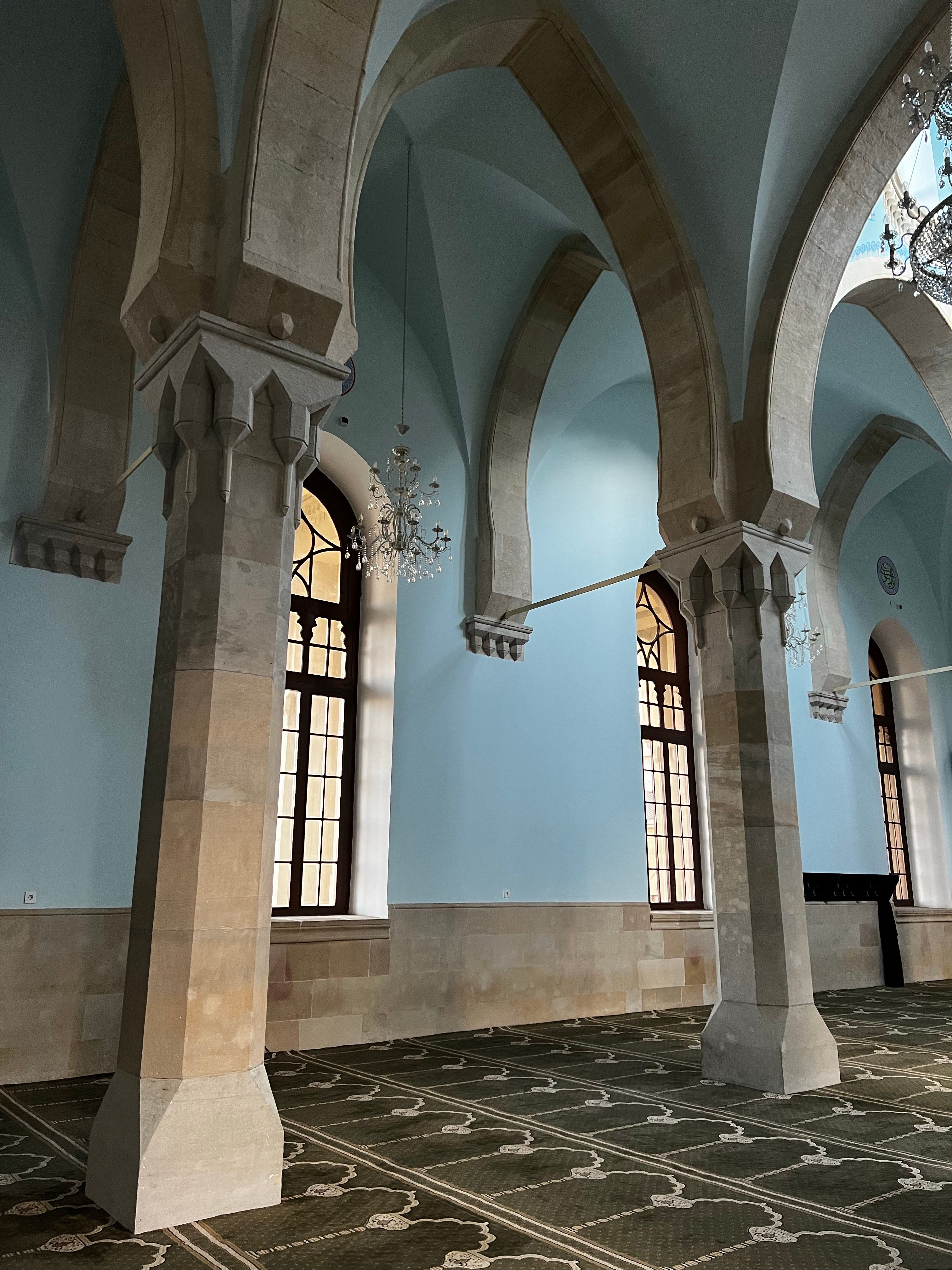 Elegant Interior of Historic Mosque with Columns · Free Stock Photo