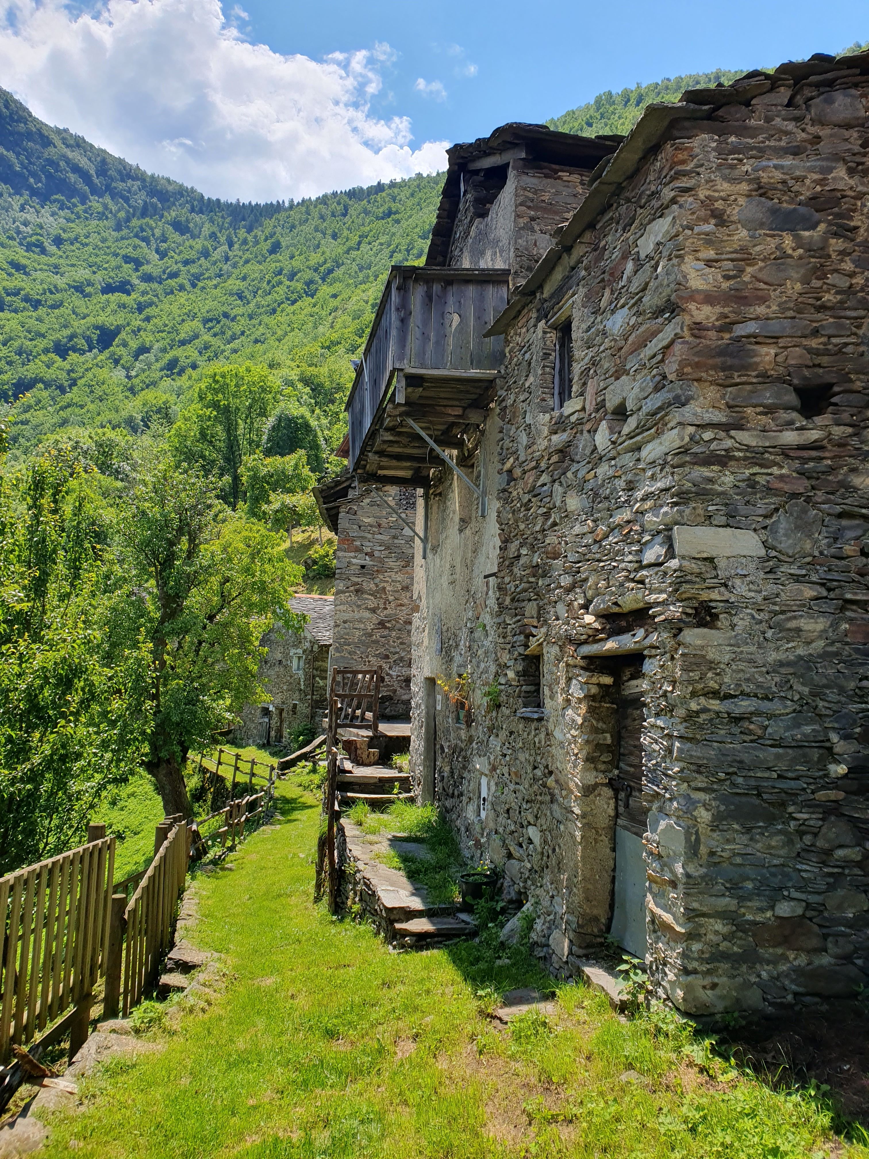 Historic Stone Houses in Mountain Landscape · Free Stock Photo