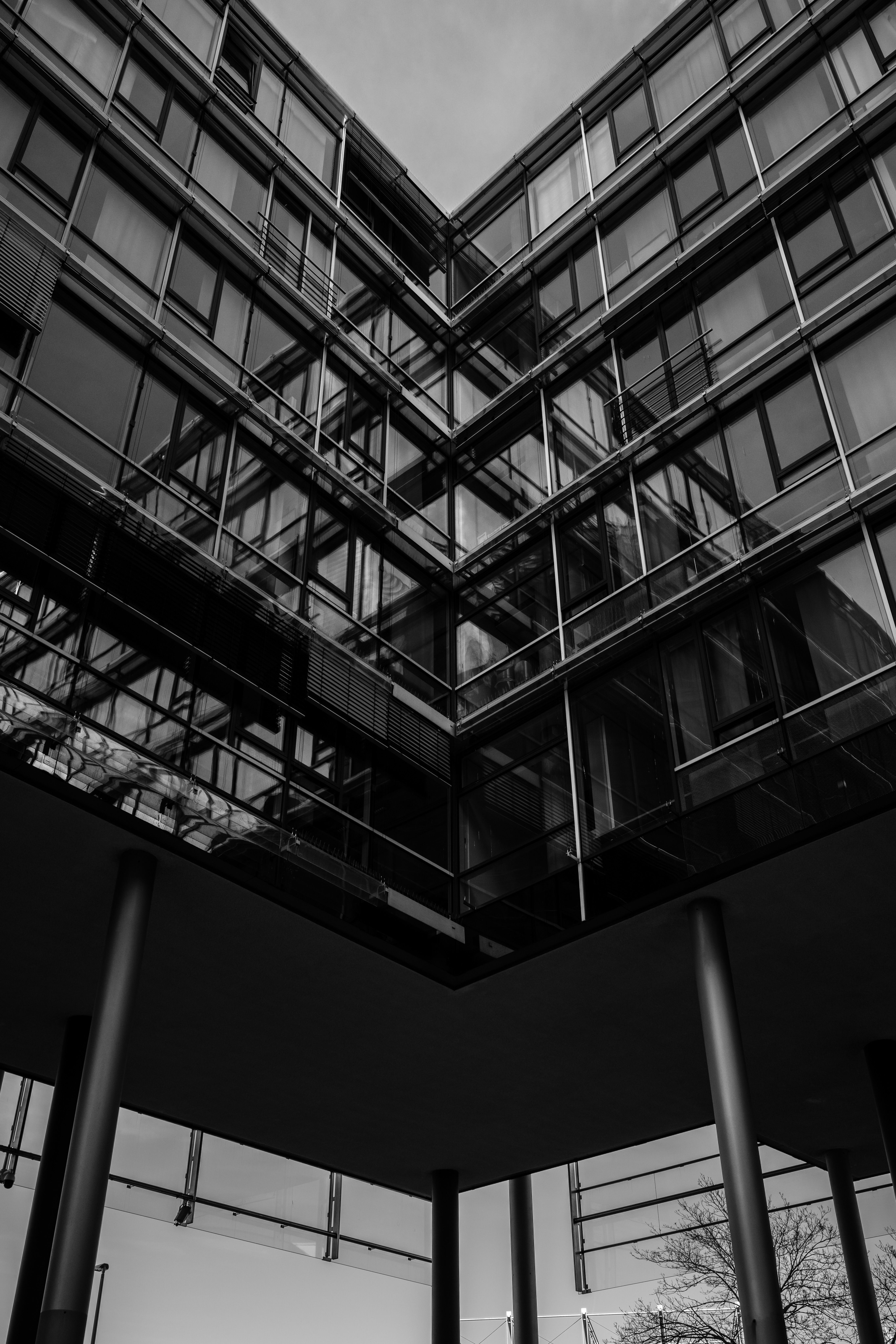 Buildings Behind a Window · Free Stock Photo