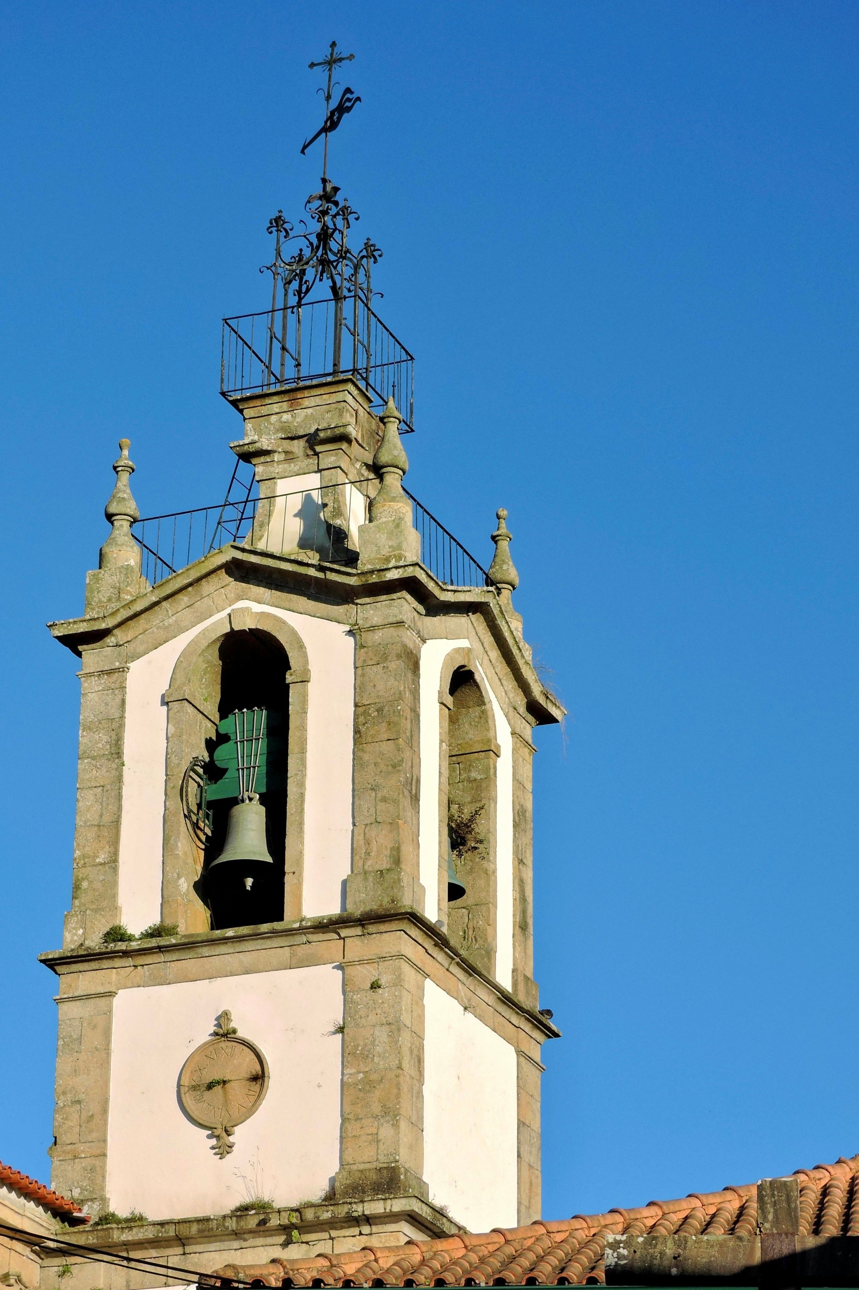 Historic Bell Tower Against Clear Blue Sky · Free Stock Photo