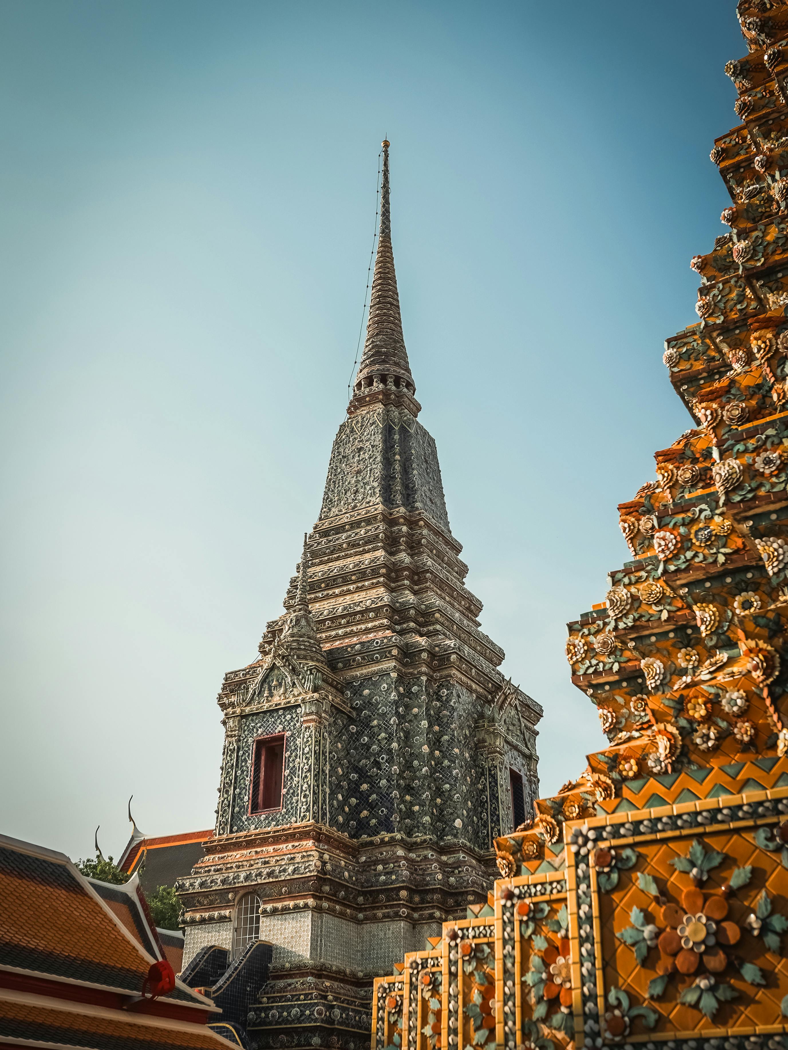 Stunning view of a traditional Thai temple spire in Bangkok
