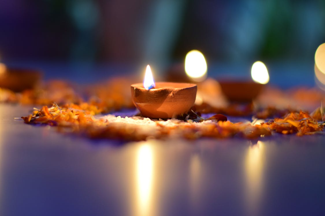 Free Brown Scented Candle Stock Photo