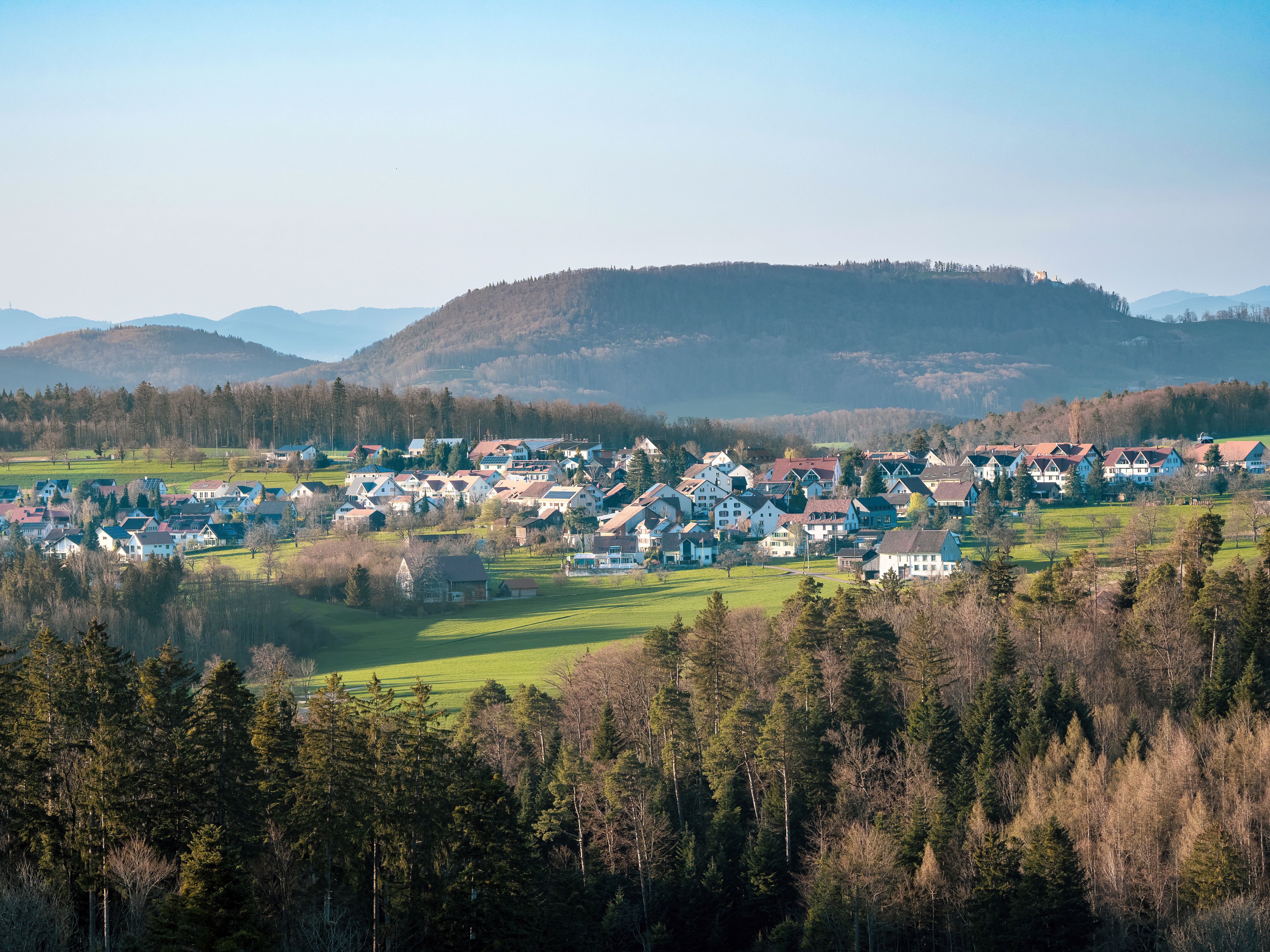 Scenic View of Rural European Village Landscape · Free Stock Photo