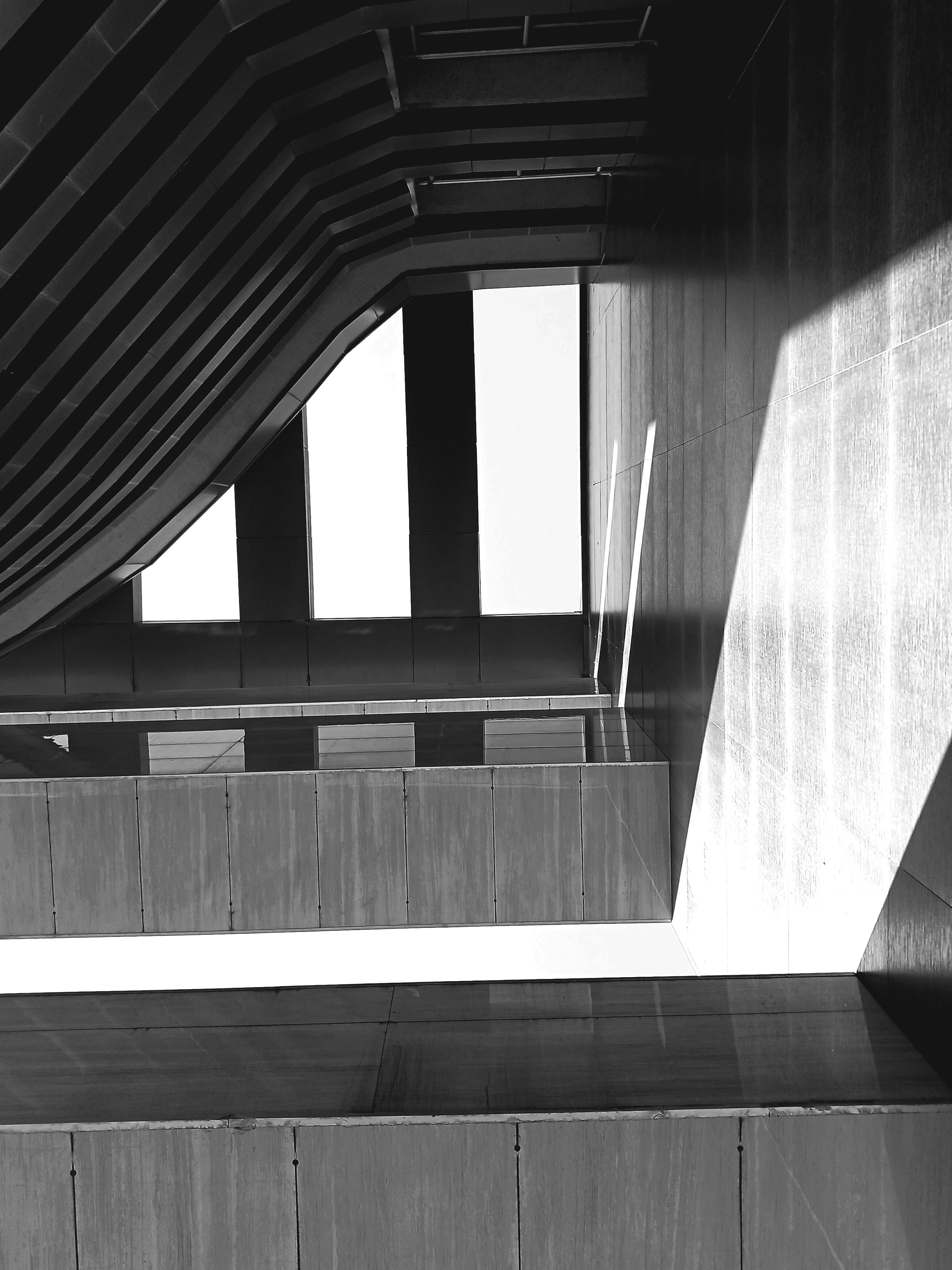 Abstract Architectural Structure with Shadow Play · Free Stock Photo