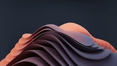 Abstract Layered Waves in Soft Colors