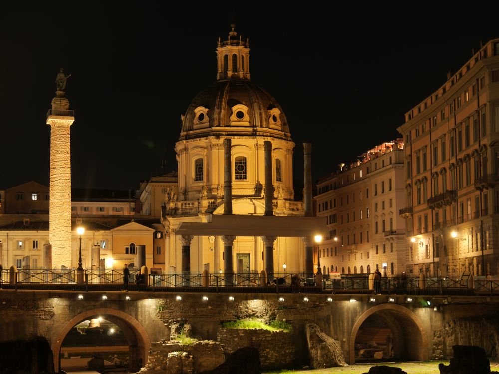 Churches Rome Night Enchanting Night View of Church in Rome · Free Stock Photo