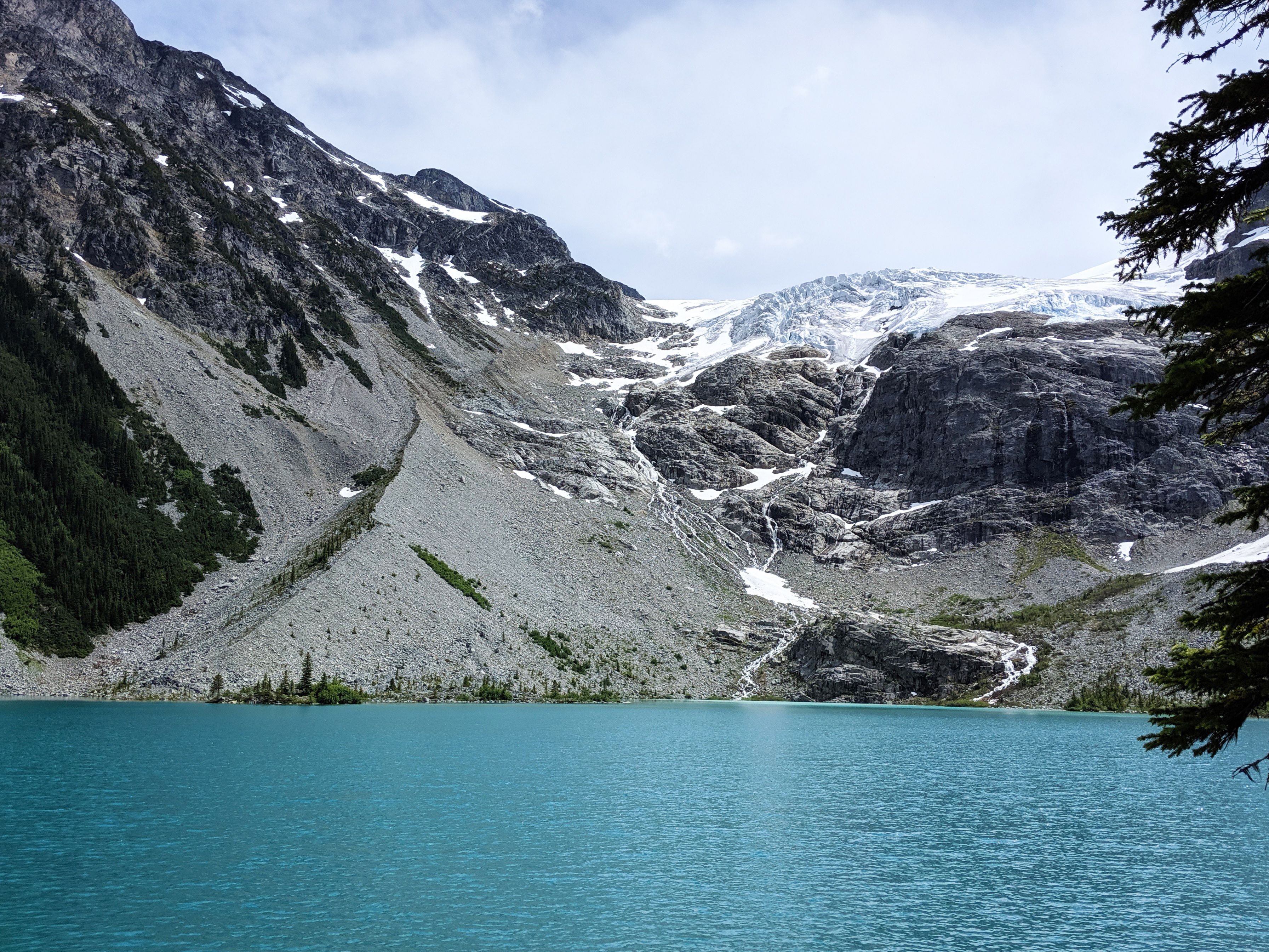 Majestic Mountain Lake with Snowy Peaks · Free Stock Photo