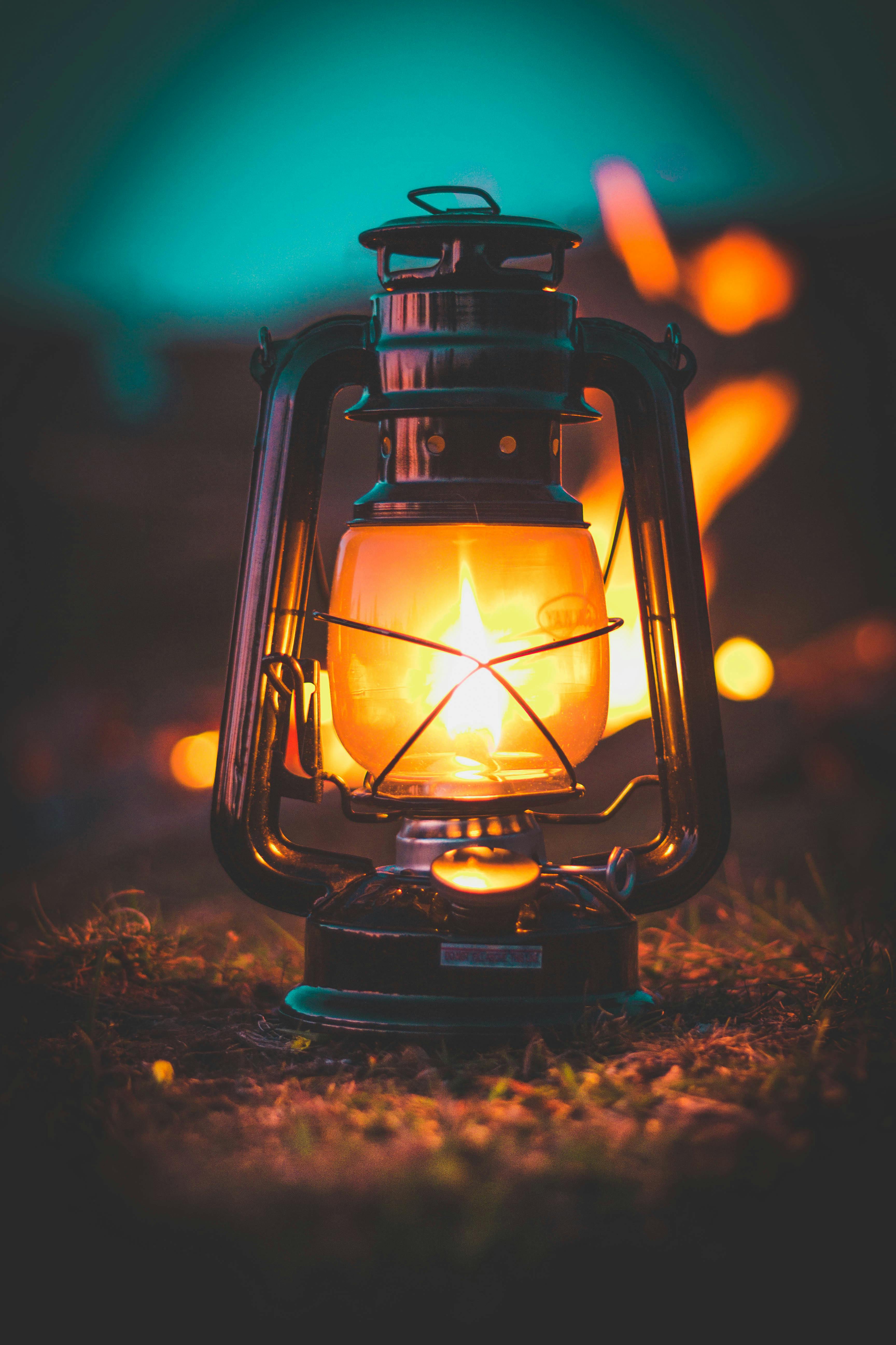 lantern, mountain, the night, the mountains, hd wallpaper. AI-Generated  31870321 Stock Photo at Vecteezy