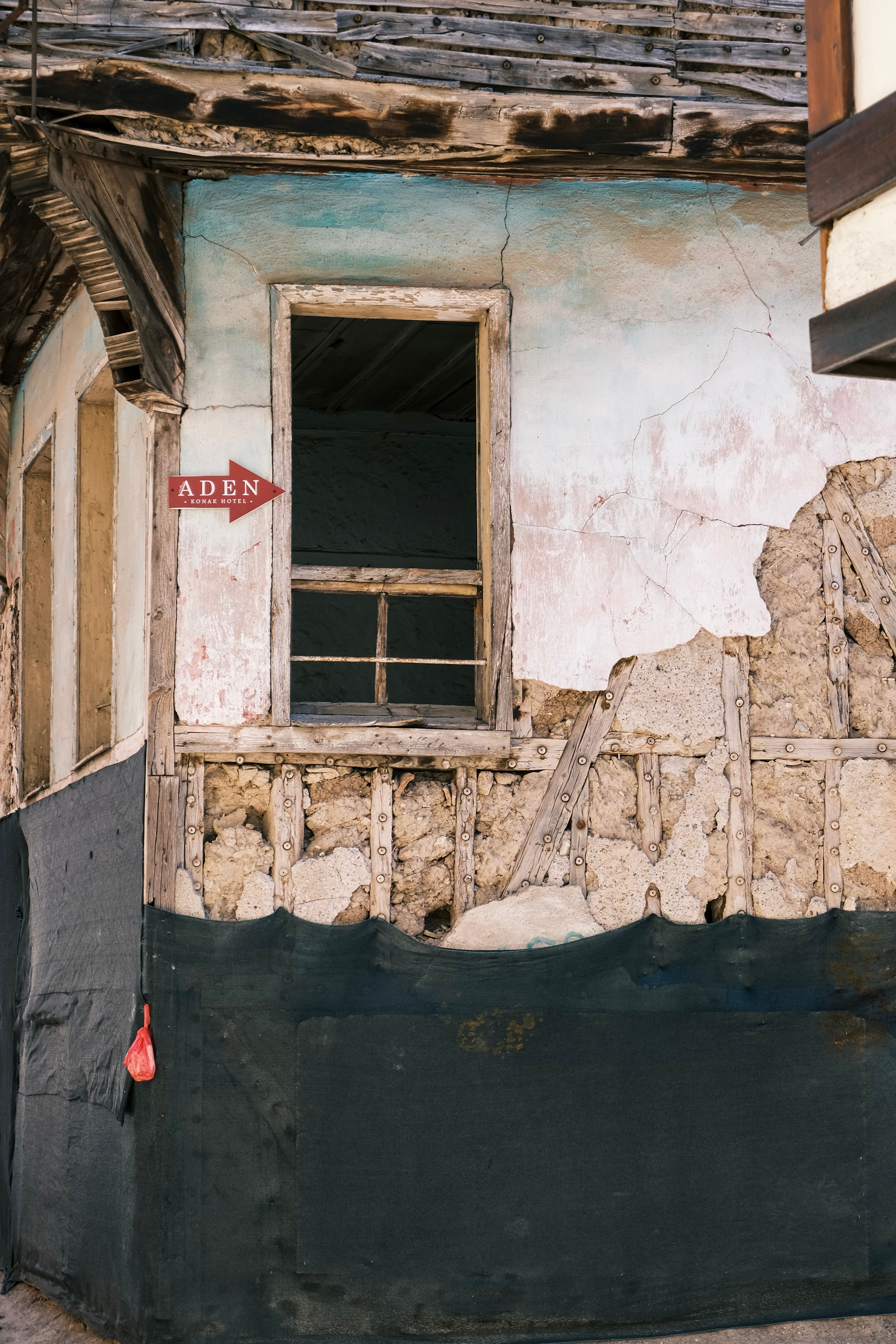 Weathered Building with Exposed Structure · Free Stock Photo
