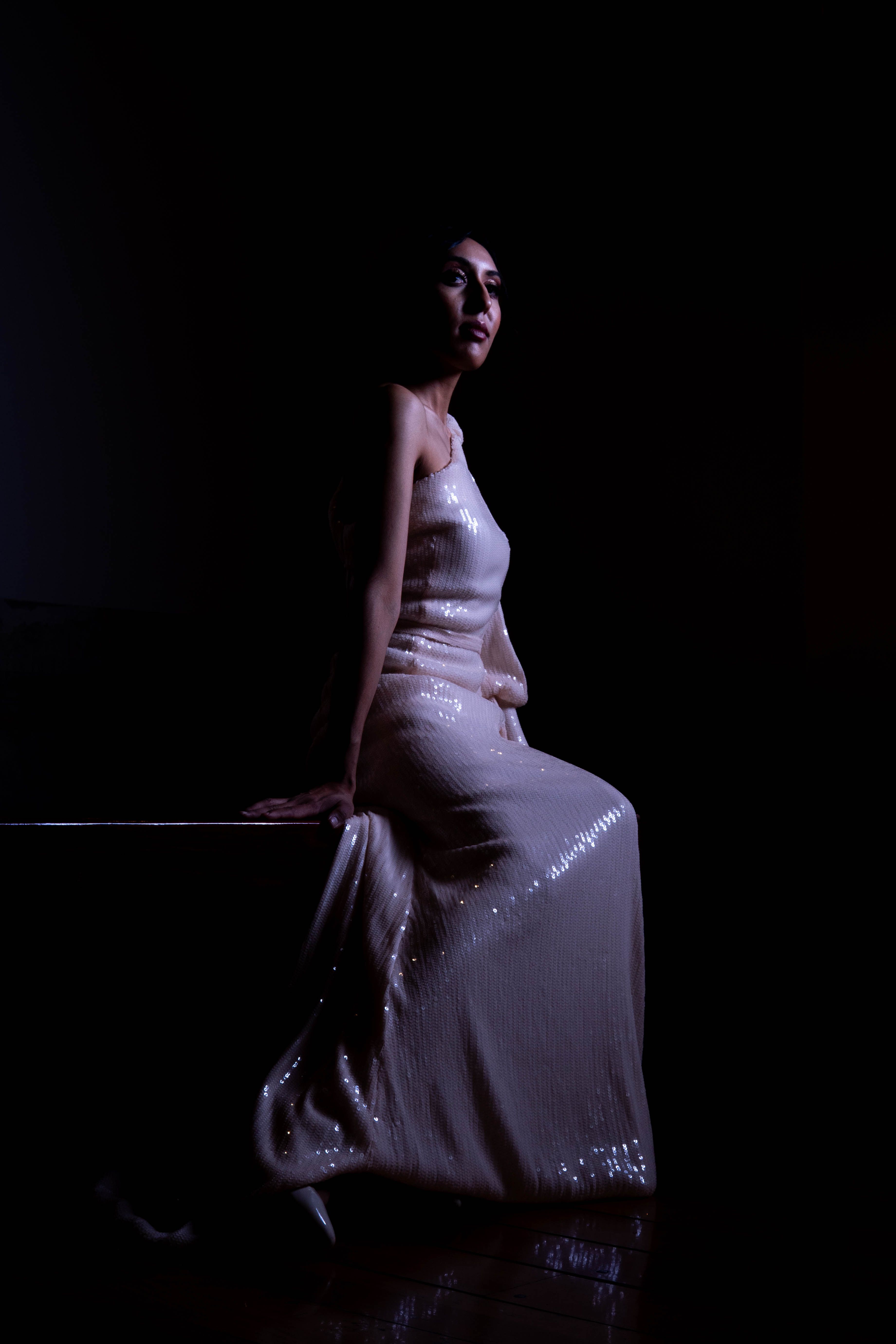 Captivating Elegance: Allure Bridal's Shimmering Evening Gown main image 1