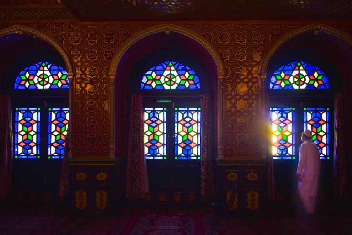 Color Windows From Mosque Colorful Stained Glass Windows in Mosque, Srinagar · Free Stock Photo