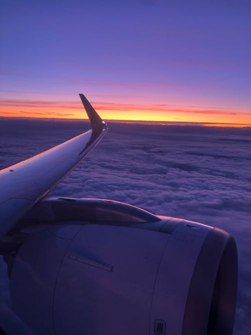 Free stock photo of aeroplane, clouds, dawn Stock Photo