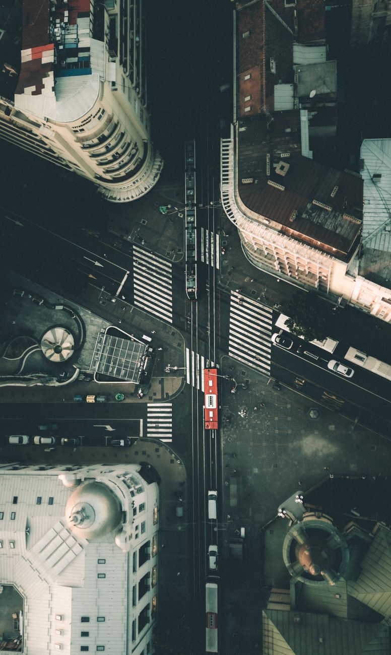 Explore the vibrant streets and architecture of Belgrade from a stunning aerial perspective.