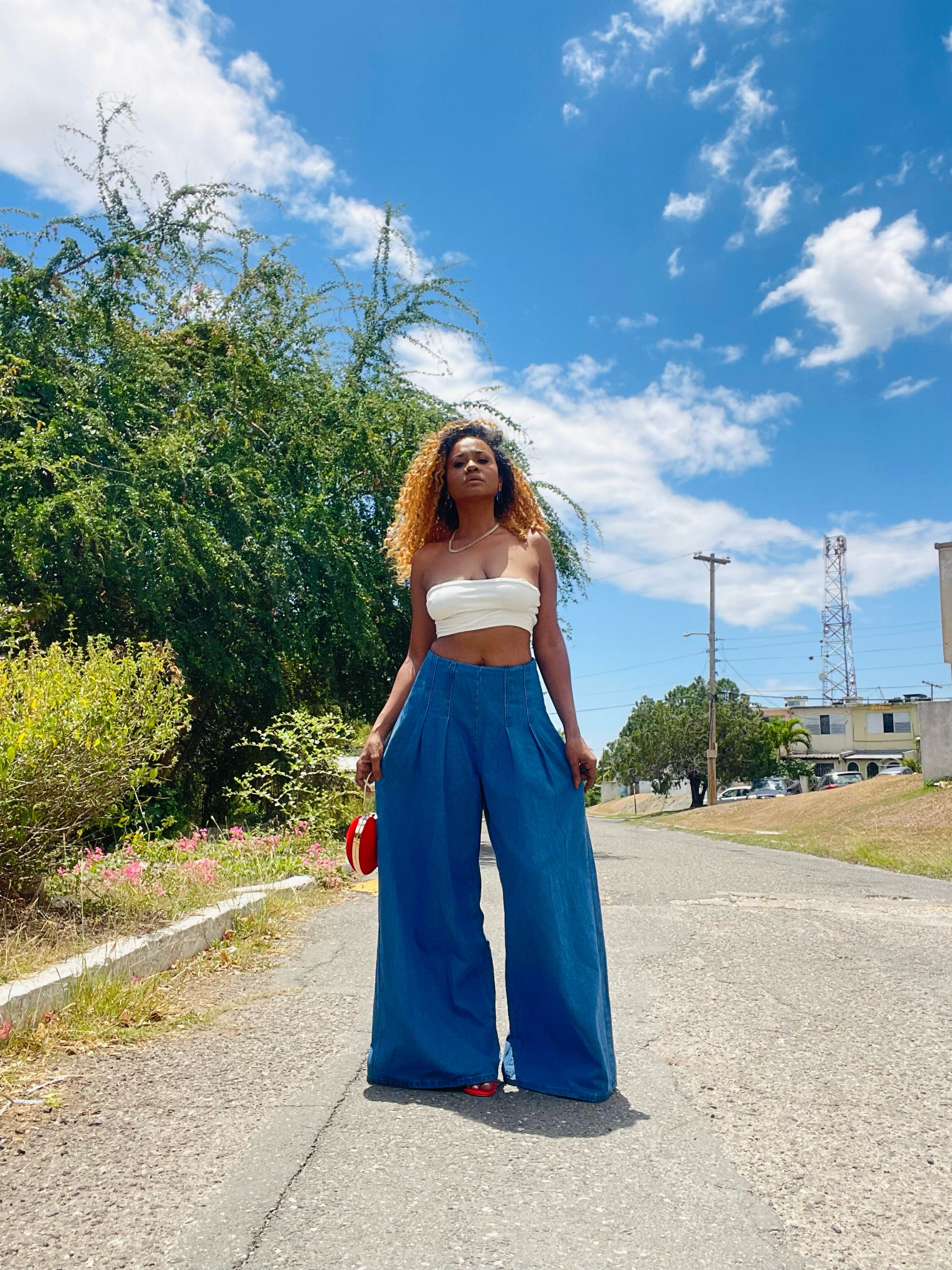 Calça Wide Leg