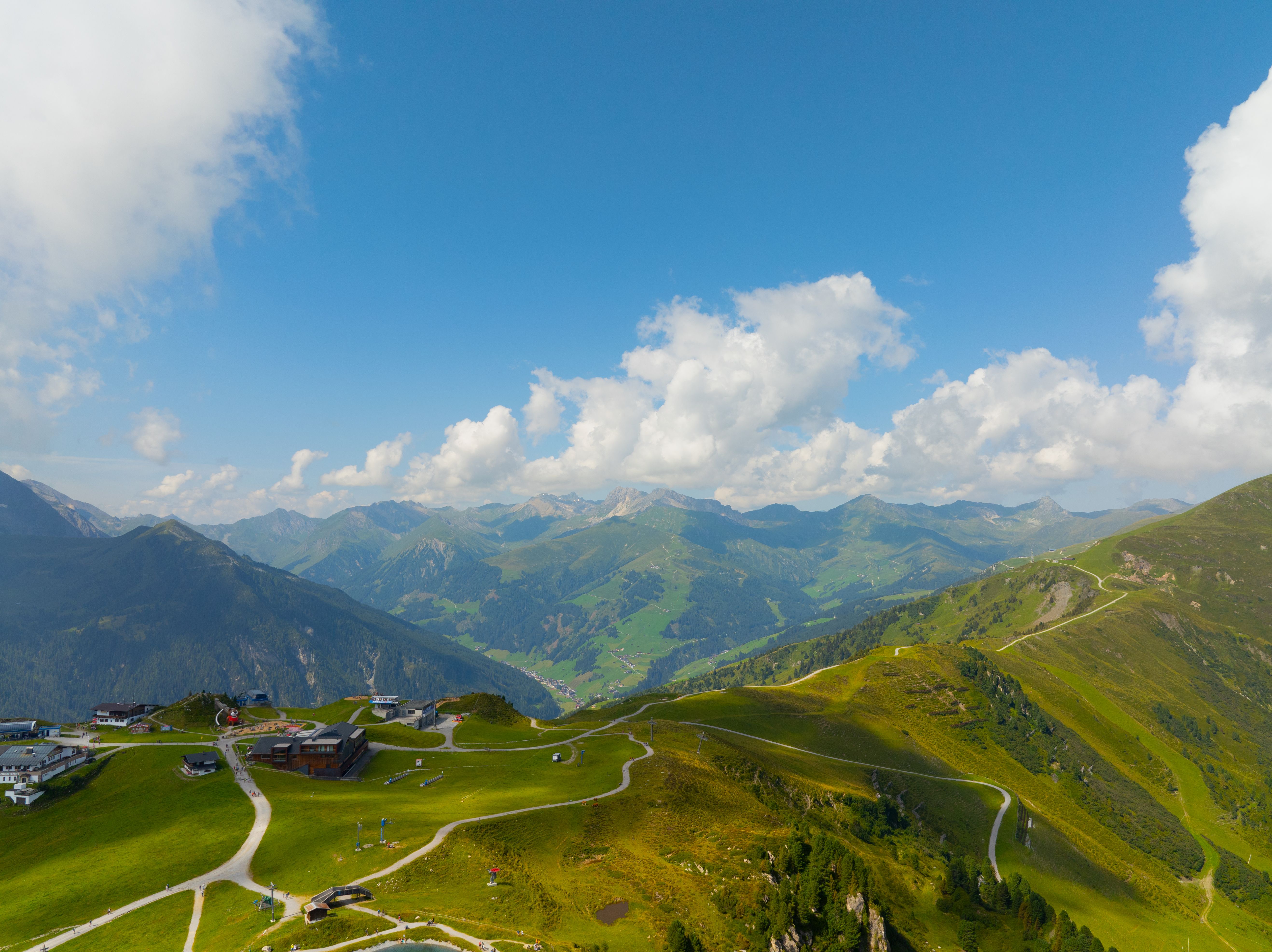 Stunning Aerial Landscape of Alpine Mountain Range · Free Stock Photo