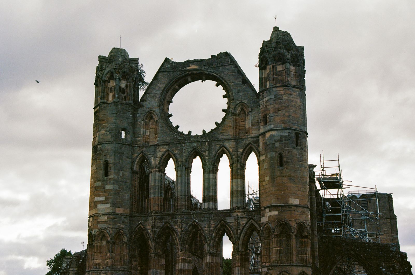 Historic Elgin Cathedral ruins in Moray, the main centre for solar installations across the region