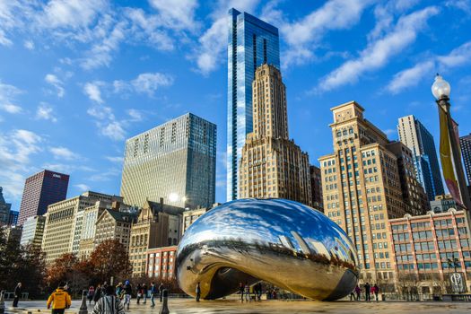 Millennium Park and Cloud Gate walk — Chicago