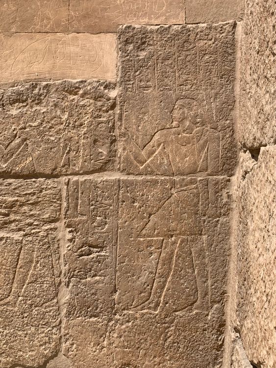 Ancient Egyptian Hieroglyphics on Stone Wall · Free Stock Photo