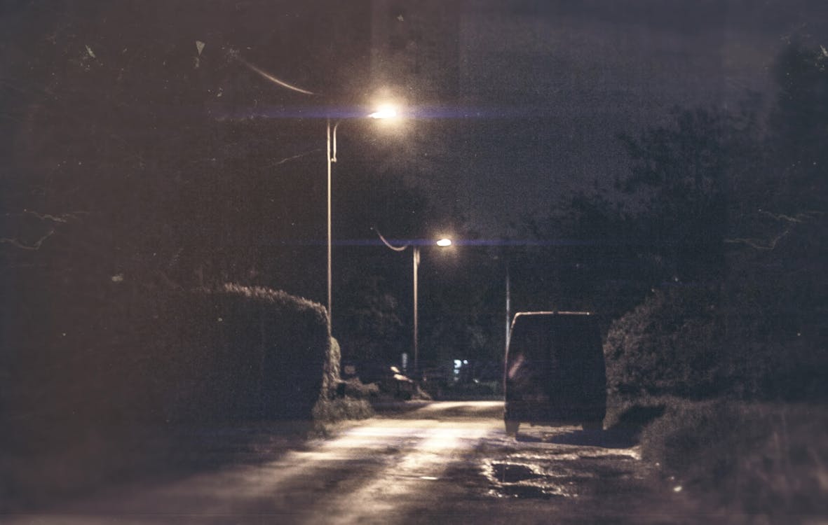 Free stock photo of night, road
