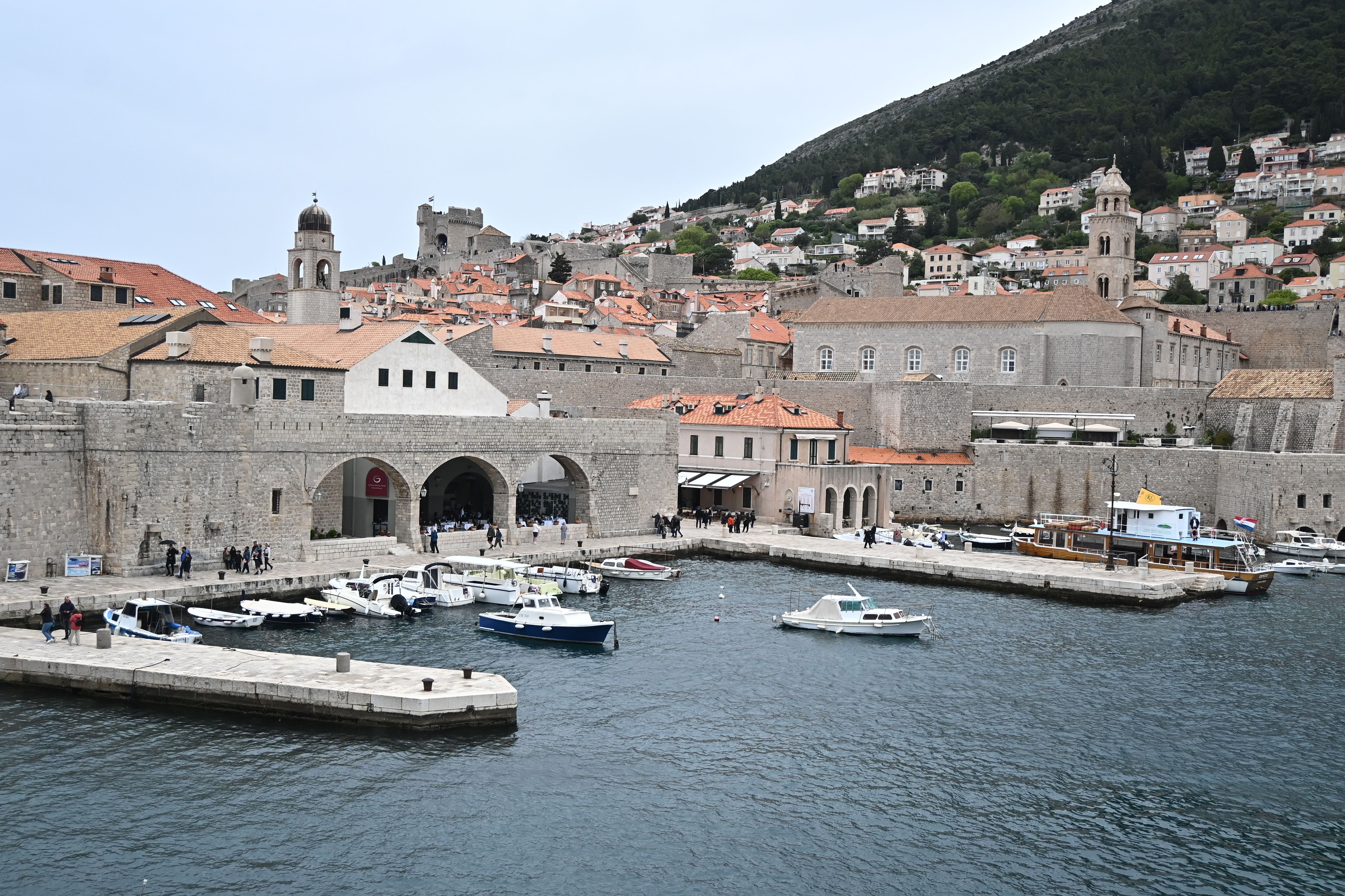 Fort Revelin above the old harbour and Ploče Gate
