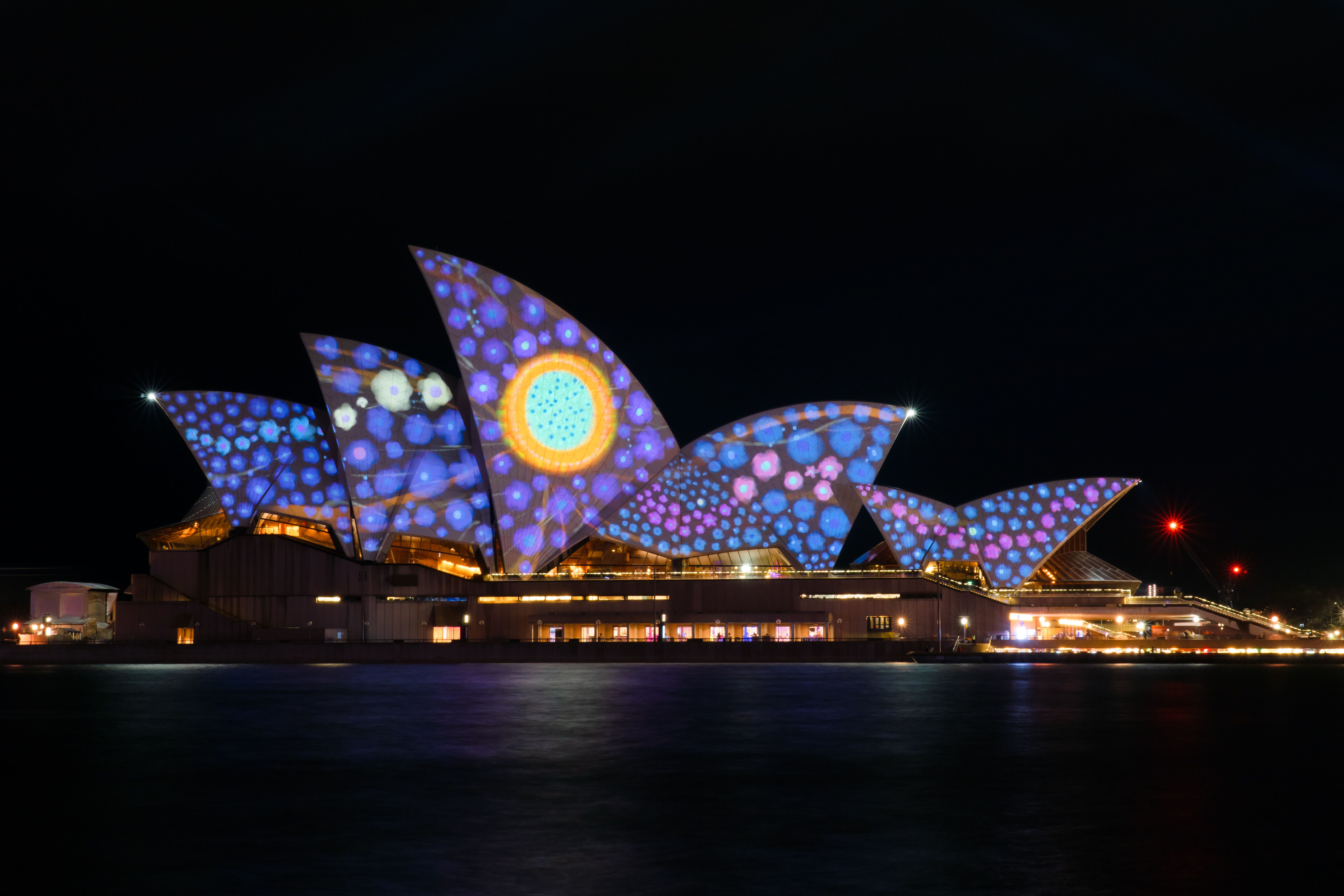 Sydney Opera House Illuminated at Night · Free Stock Photo