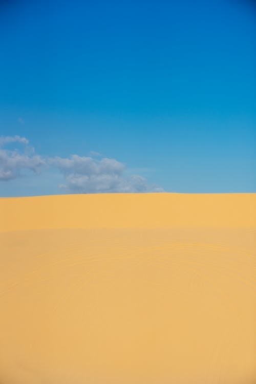 Photo Du Désert Sous Le Ciel Bleu