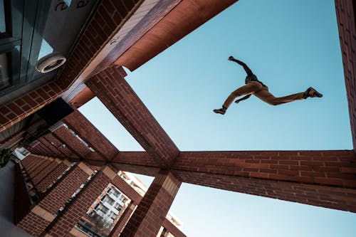Person Doing Parkour Exhibition