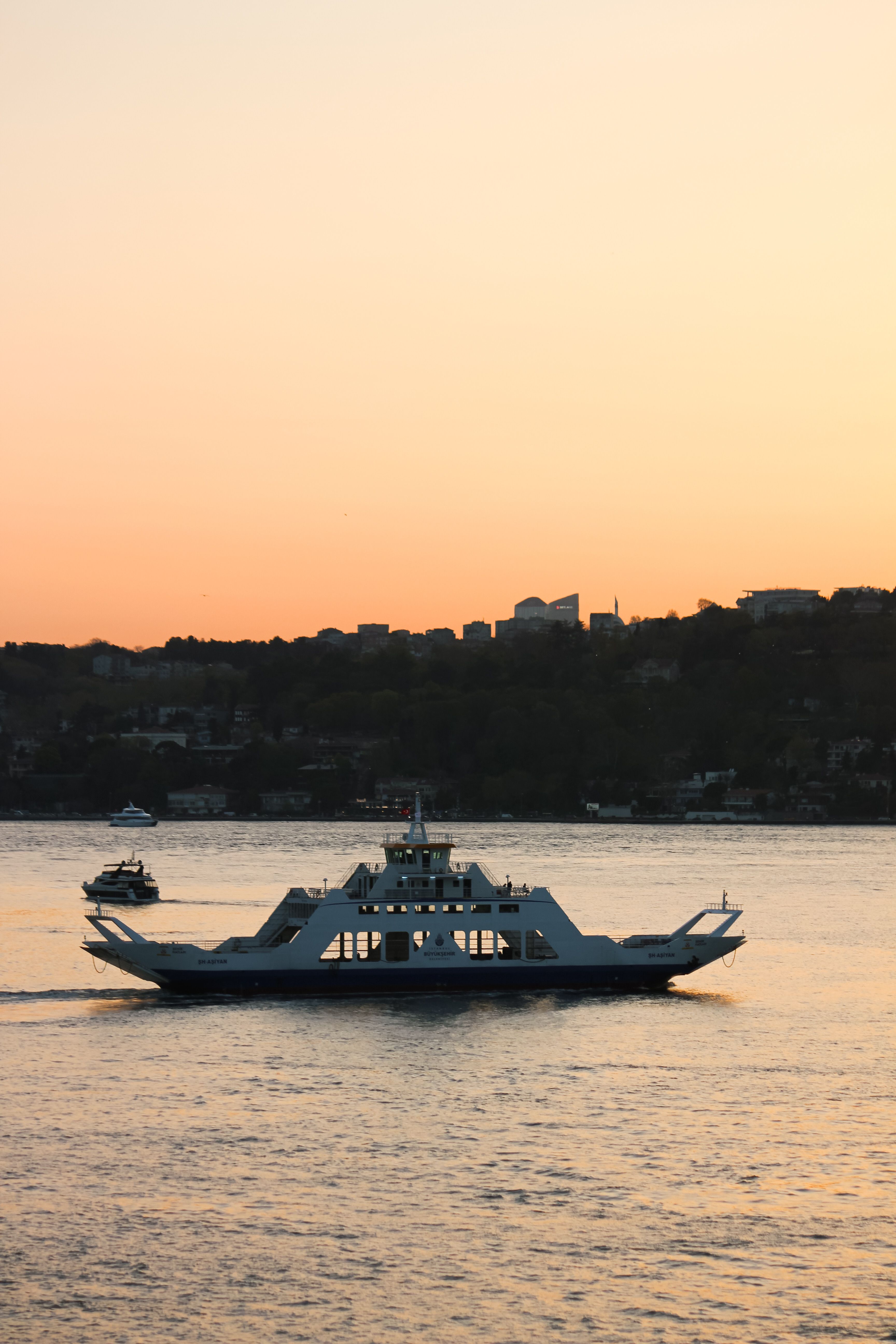 Sunset Ferry Ride on Bosphorus Strait · Free Stock Photo