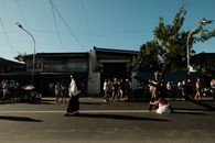A traditional Good Friday procession with a reenactment of the Passion of Christ in the Philippines.