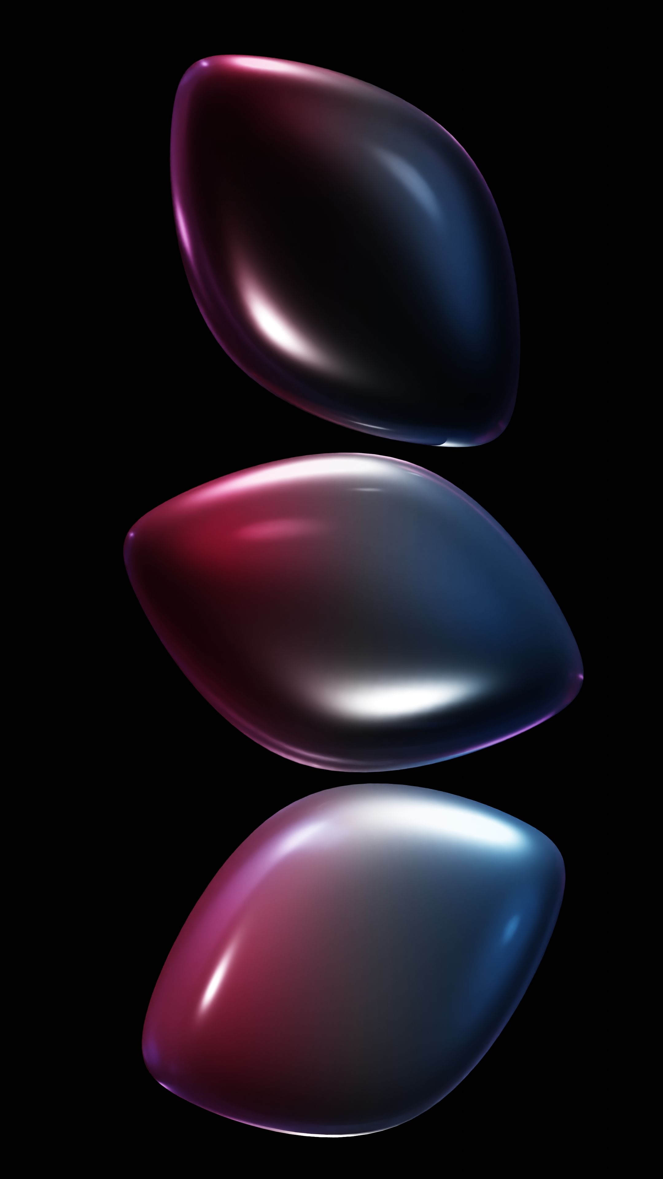 Futuristic Abstract Floating Shapes with Lighting · Free Stock Photo
