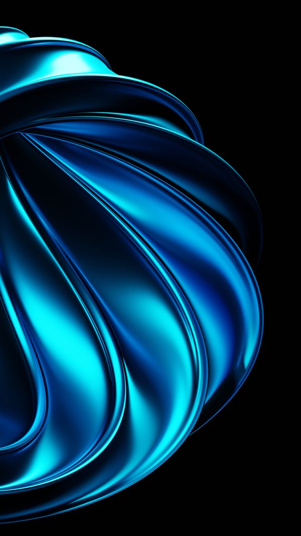 Metallic swirl on black, abstract render — photo by Mahmoud Ramadan on Pexels