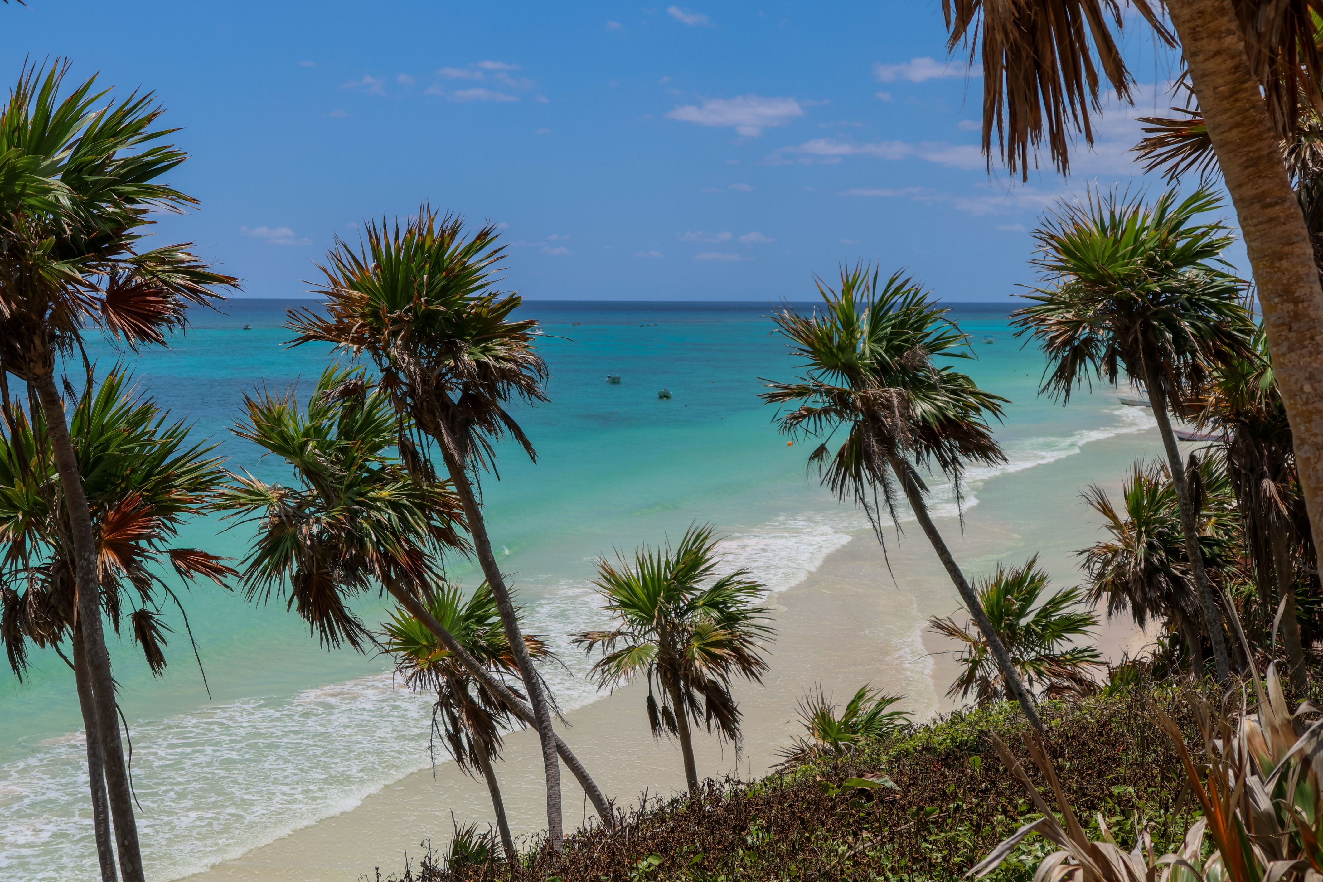 Tulum beach sunset