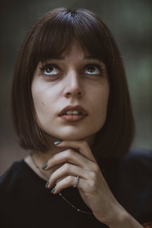 Free Shallow Focus Photo of Woman in Black Top Stock Photo