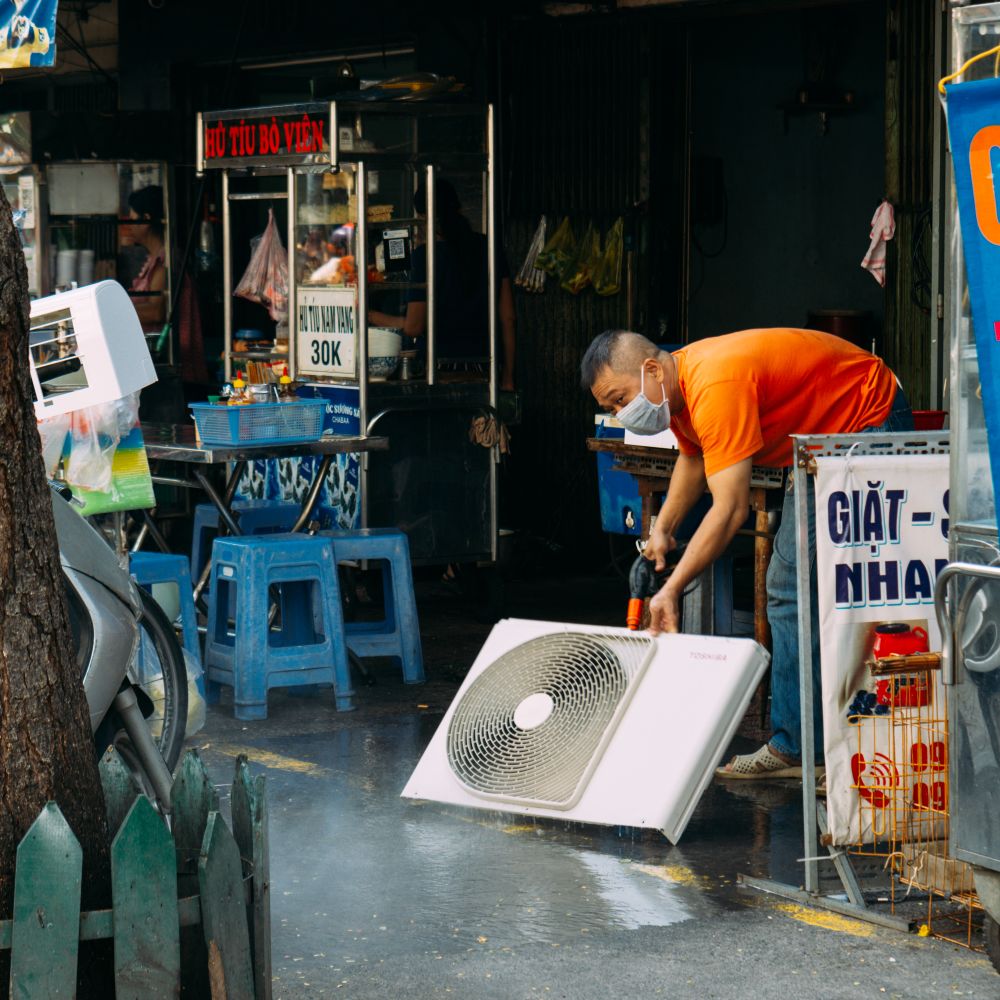 Leconfield — house clearance team loading furniture into a van