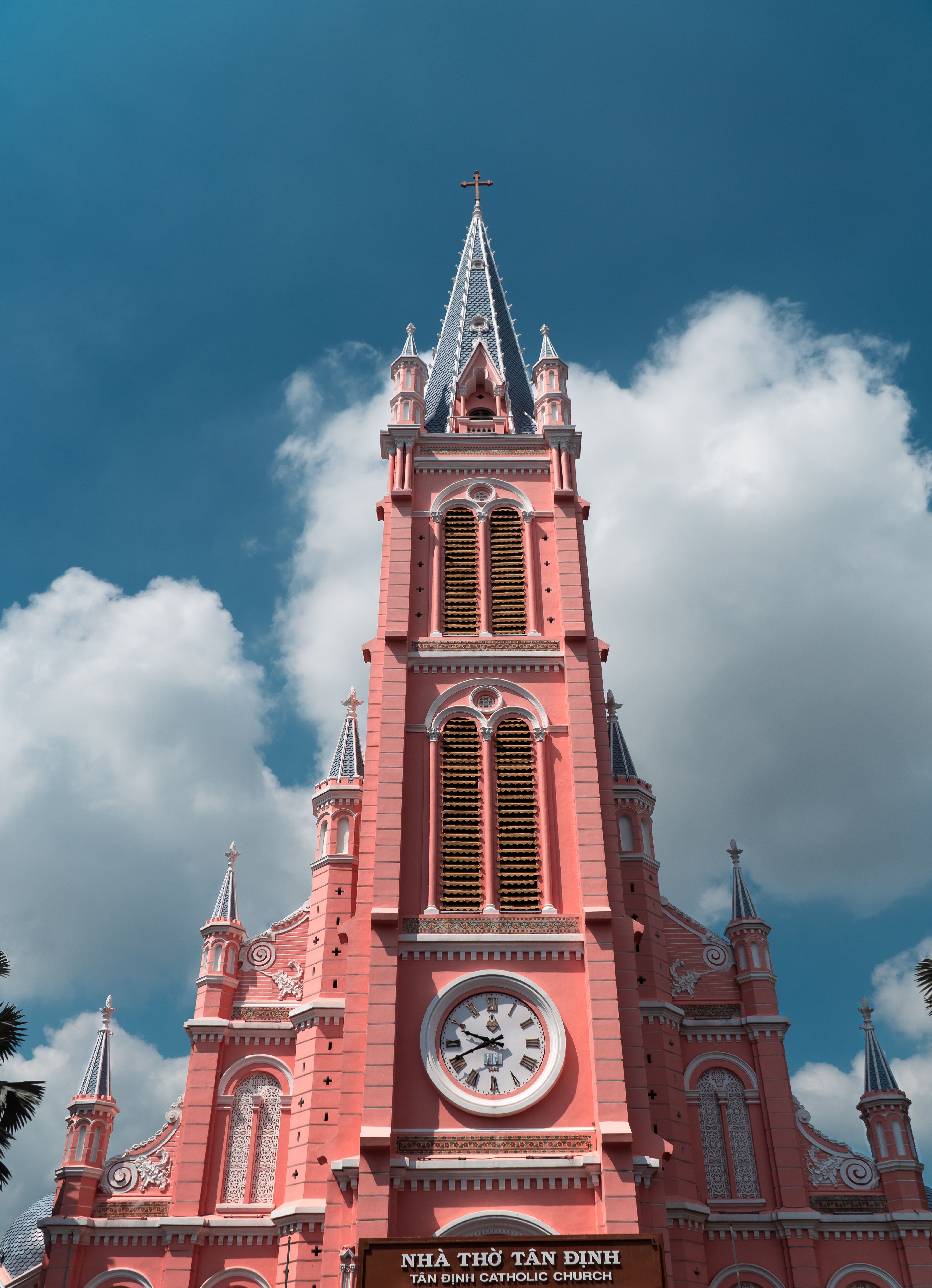 Iconic Pink Tan Dinh Church in Ho Chi Minh City · Free Stock Photo