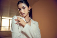 Elegant Woman Posing in Natural Light