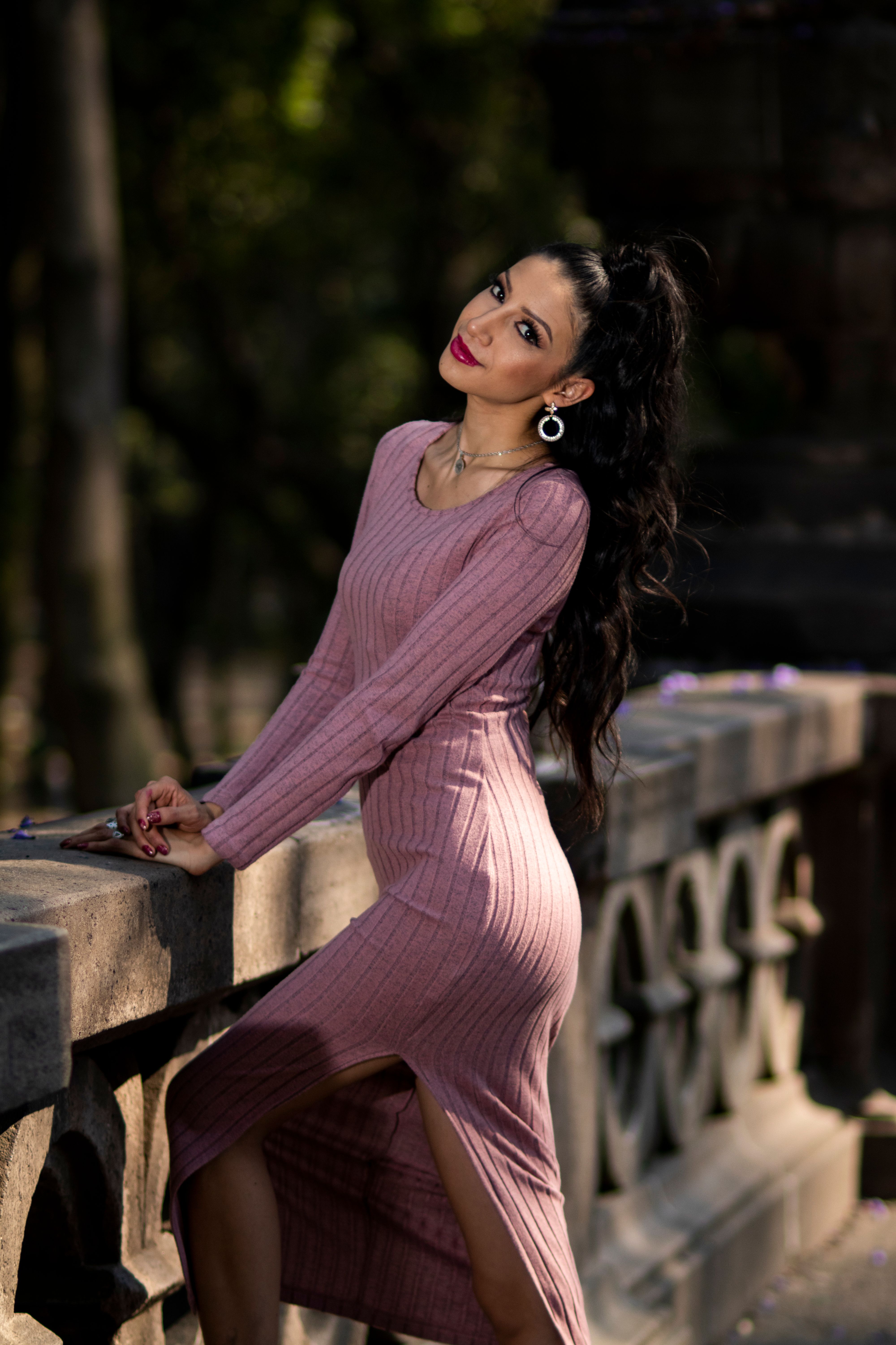 Vestido Midi Canelado